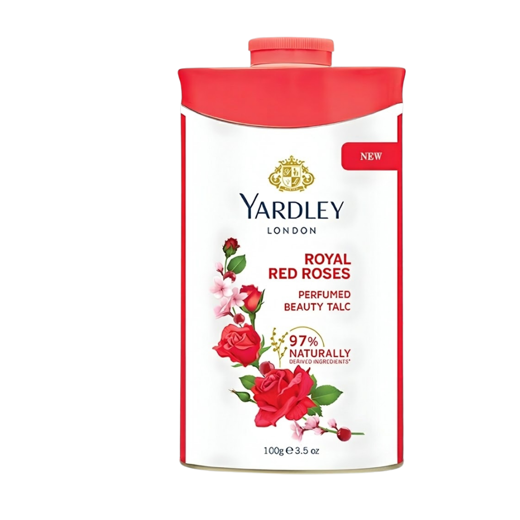 Yardley Royal Red Roses talcum Powder 100 g buy online USA - 1